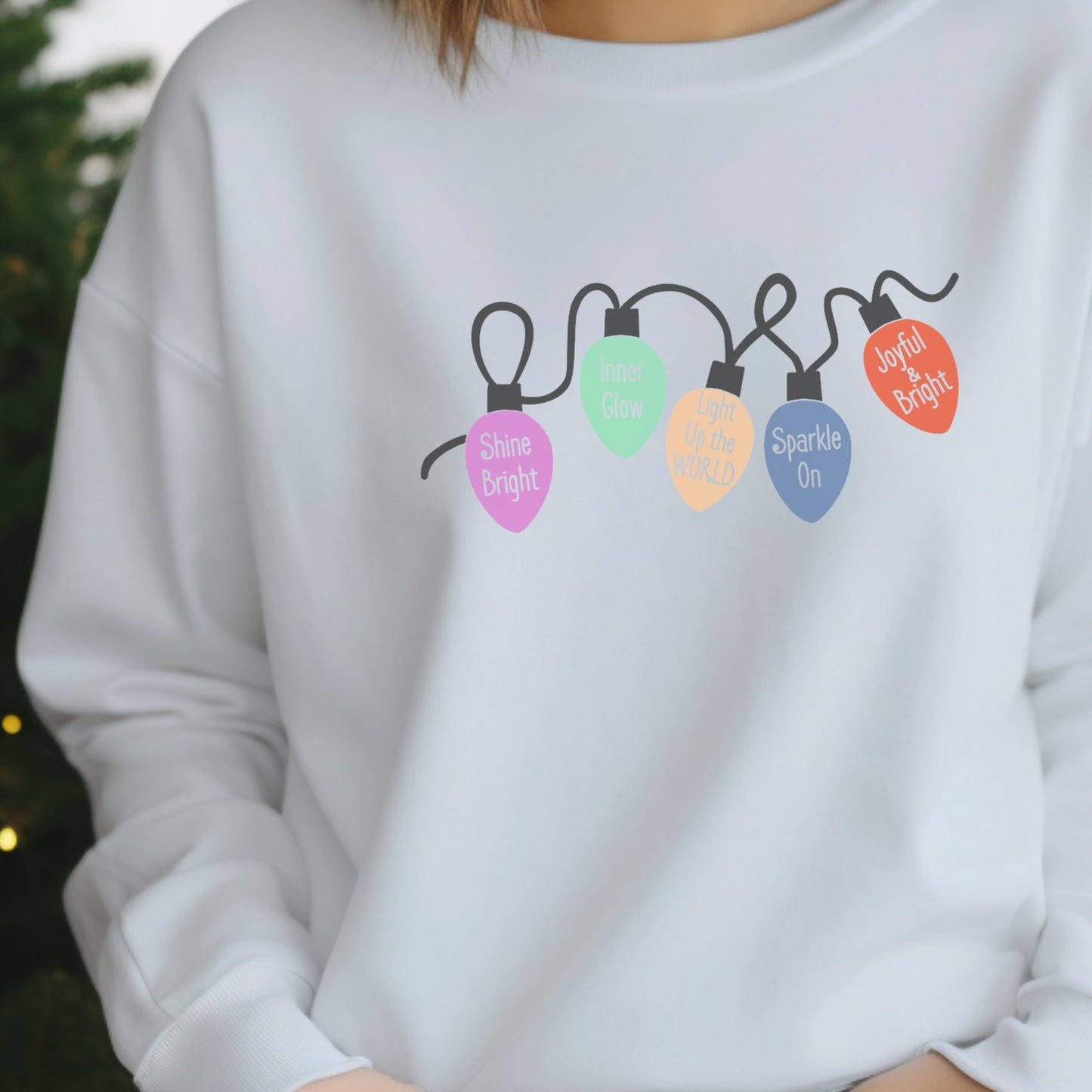 Mindful Lights Christmas Sweatshirt